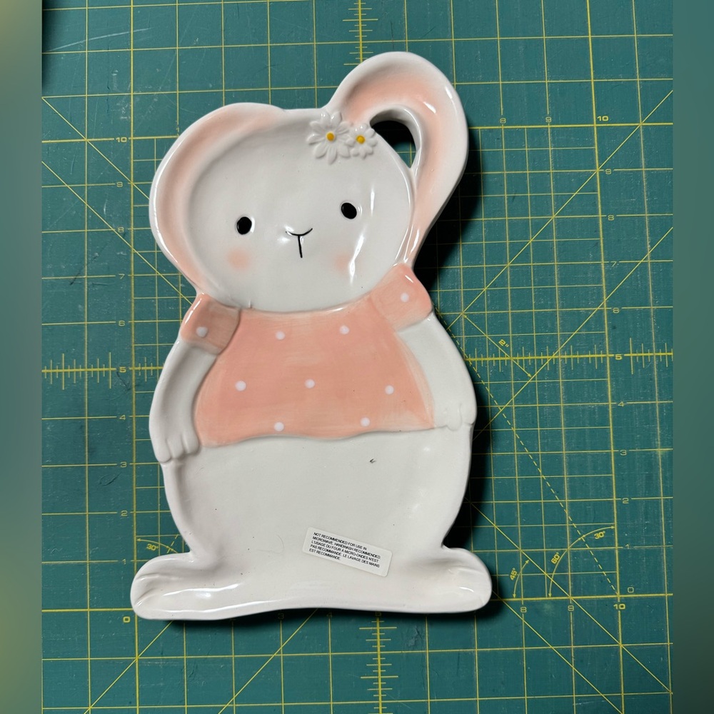 10 strawberry street bunny dish